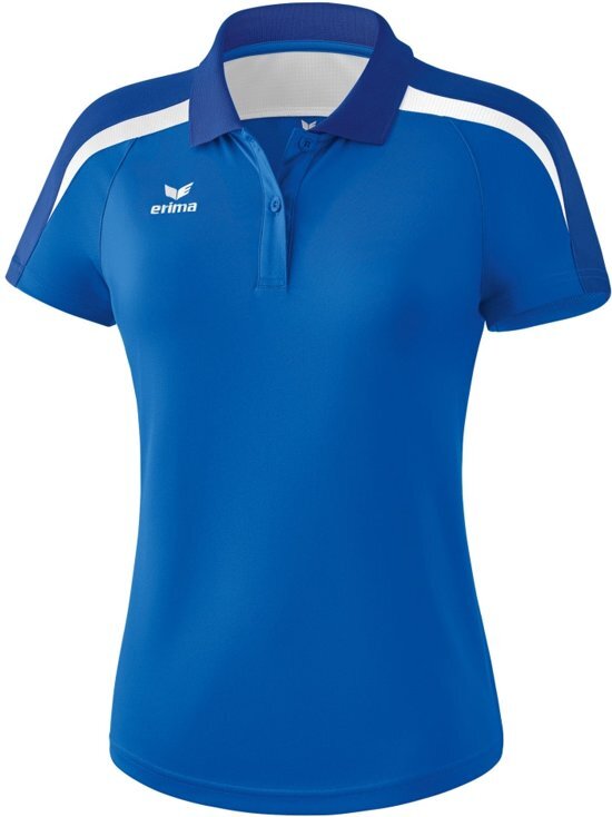 Erima Liga 2.0 polo Sportpolo Dames - New Royal/True Blue/Wit