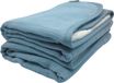 Smikkels – lingettes bébé hydrophiles 60×60 – set de 2 – coton bio + éponge - bleu - serviette bébé