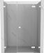 Mexen Lunar L porte de douche pivotante droite 160 cm, transparent, blanc