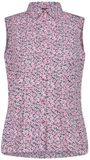CMP Mouwloos bloesje voor dames - Polyester - Gebloemd - Fuxia/Blue/B.co - XS