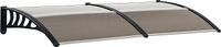 Outsunny Deurluifel Polycarbonaat 200x96x27cm Bruin