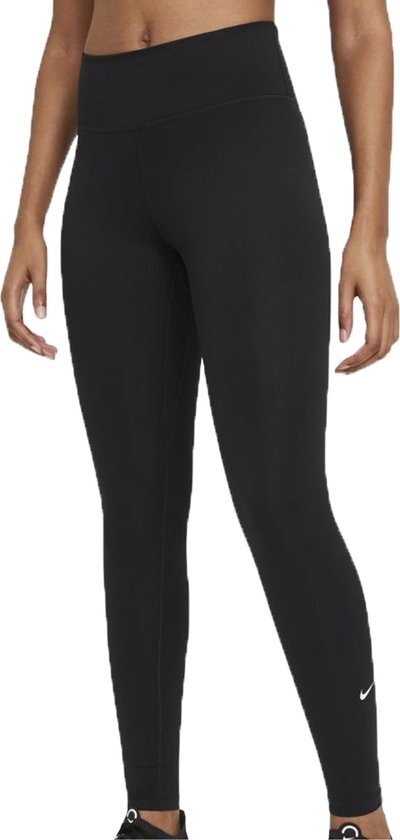 Nike Dri-FIT One Vrouwen Sportlegging - Black/White - Maat XS