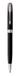 Parker Sonnet balpen matzwart met palladium rand medium penpunt zwarte inkt geschenkdoos