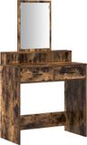vidaXL Kaptafel Rook Eiken 79 x 41 x 140 cm Bewerkt hout