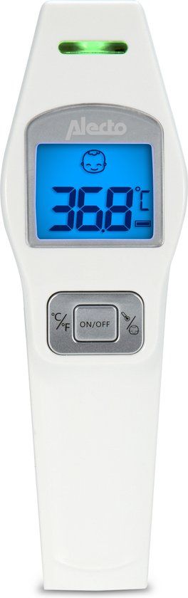 Alecto BC-37 - Digitale Voorhoofd Thermometer - Contactloos - Wit