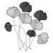Handgeschilderd, decoratief metalen wandaccessoire, 76 x 5 x 70 cm, 100% metaal (0,8 mm), unieke kleurvariaties voor stijlvolle woondecoratie