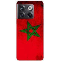 1001 coques OnePlus Bedrukt siliconen hoesje compatibel met OnePlus 10T 5G Drapeau maroc