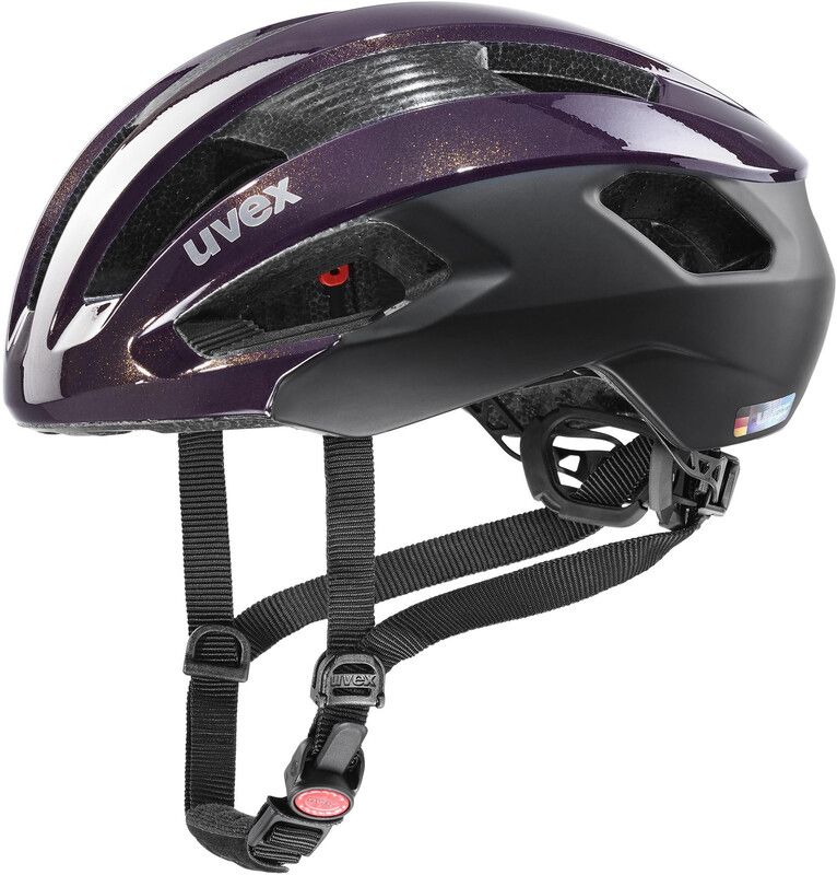 UVEX Rise CC Helmet, violet/zwart