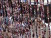 Orientals Rideau de perles de verre Rideau anti-mouches violet