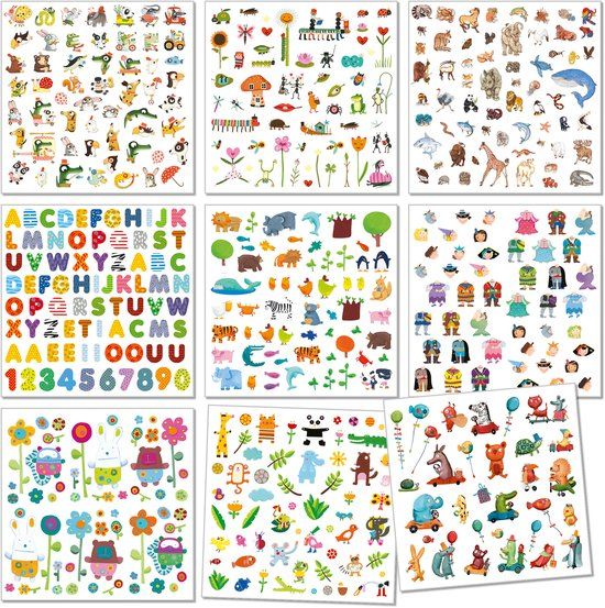 Djeco 1000 stickers voor de kleintjes, meerkleurig