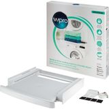 Système de connexion universel pour lave-linge et sèche-linge, avec espace de rangement