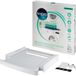 Système de connexion universel pour lave-linge et sèche-linge, avec espace de rangement