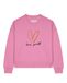 Watapparel Sweatshirt 'Self love' lichtbruin / rosa / zwart