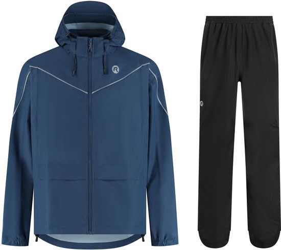 Rogelli Commuter Essential Regenpak Unisex - Waterdicht - Blauw - XXL