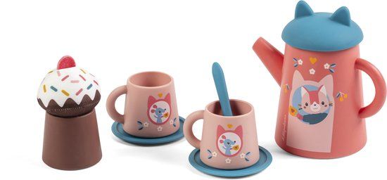 Lilliputiens Bad theeset Jeanne de kat