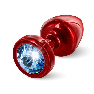 Diogol - Anni Butt Plug Rond Rood & Blauw 25 Mm