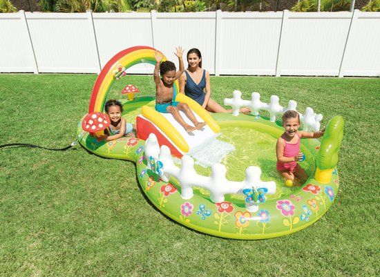 Intex My Garden Opblaaszwembad met glijbaan - 290 x 180 x 104 cm