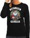 Bellatio Decorations Foute Kerst sweater / kersttrui Dont fuck with Santa zwart voor dames - Kerstkleding / Christmas outfit XXL