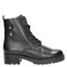 Gabor leren veterboots met profielzool - zwart