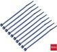 TRU COMPONENTS Serre-câbles 100 mm 2.5 mm Bleu 100 pièce(s)