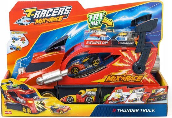 Magic Box Toys Carrier Vrachtwagen Magicbox Thunder Truck T-Racers Mix 'n Race