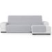 ECOMMERC3 Chaise Long-bankhoes, rechts gewatteerd, antislip, grijs, volledige bescherming, comfort en stijl in design, verstelbaar en wasbaar
