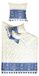 Bettenset Oplontis, 135x200 cm + 1 kussensloop 80x80 cm, bleu
