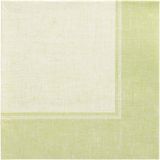 50 Linum 50 servetten "Royal Collection" 1/4-vouw 40 cm x 40 cm lichtgroen