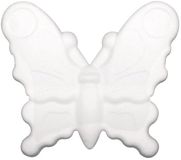 Rayher hobby materialen 8x stuks piepschuim vlinders van 12,5 cm Ivoorwit