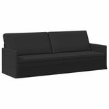 vidaXL 3-zits bank Zwart 220 x 81 x 82 cm Stof