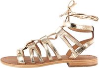 Les tropeziennes par M. Belarbi Dresco Hercule leren sandalen goud dames maat 39