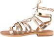 Les tropeziennes par M. Belarbi Dresco Hercule leren sandalen goud dames maat 39