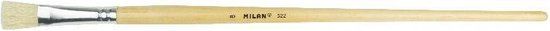 Milan Pinceau de peinture 522 Série 12,5 X 295 Mm Bois Naturel N° 3 Beige/Argent