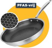 Pasper Koekenpan Ø 28 cm RVS Honingraat