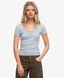 Superdry Athletic Essentials Haut Manches Courtes Rayé Bleu Taille : 42