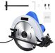 Scie circulaire - Scie de construction compacte - 900 W - lame de 180 mm - angle de coupe d'onglet réglable de 45° - Convient pour bois, carrelage et métal - Bleu
