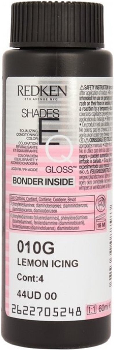 Redken SHADES EQ bonder inside #010G lemon icing 60 ml x 3 u