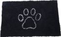Dog Gone Smart Dirty Dog paillasson en microfibre, super absorbant, lavable en machine avec dos antidérapant, moyen, teinte noire