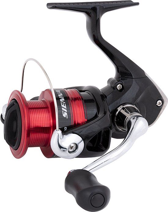 Shimano Sienna 2500 FG - Spinmolen - Zwart/Rood