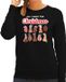 Bellatio Decorations foute kersttrui/sweater dames - All I want for Christmas - piemel/vagina - zwart XXL