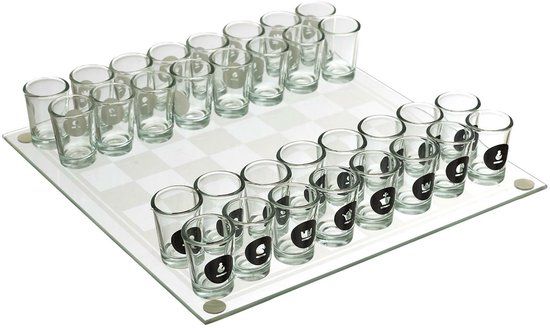 Merkloos MISTER GADGET Drankspel/drinkspel - shotjes schaken - bordspel - feestartikelen - schaakspel - Cadeau