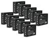 Vhbw 10x Remplacement Batterie Pour Hbc Ba225000 Ba209062, Ba209061, Ba209060 Pour Opérateur Télécommande Industrielle (2300mah, 6v, Nimh) - Noir