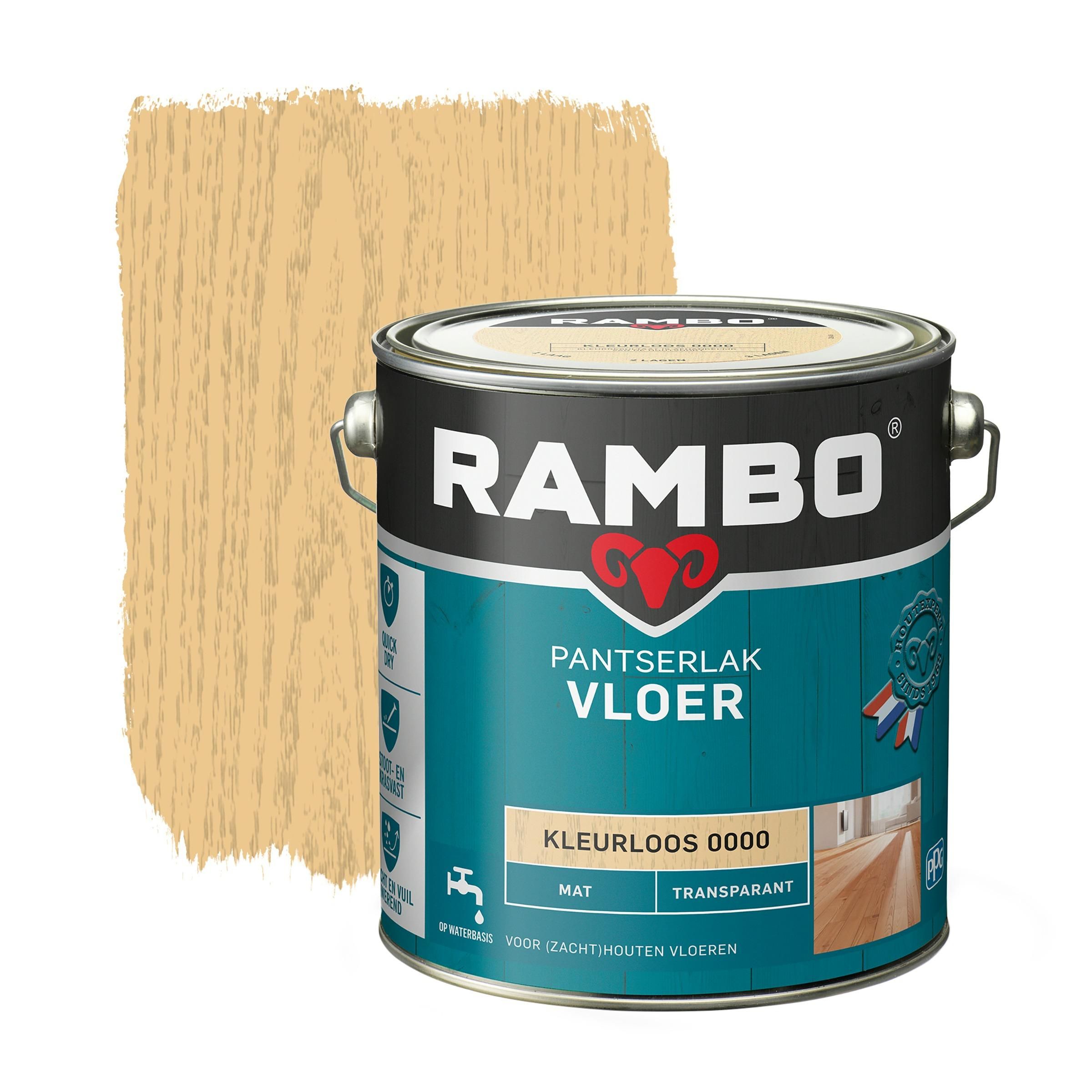 Rambo Pantserlak Vloer Transparant Mat Kleurloos - 8716242889281