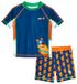 PLAYSHOES UV-bescherming 'Pirat' donkerblauw / groen / donkeroranje / wijnrood