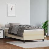 Maison Exclusive - Cadre de lit boxspring, couleur crème, 100x200 cm, similicuir