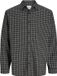 Jack & Jones Overhemd Pied-de-poule Zwart Katoen Lange Mouw Regular Fit Mannen Maat S
