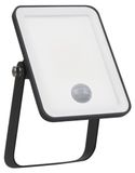Ledvance Essentials LED Floodlight, 10W, 900lm, 4000K, IP65, Black, with Motion and Twilight Sensor