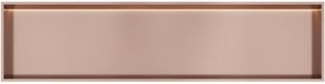 Hotbath Inbouwnis - 30 x 120 x 10 cm - met LED-verlichting - Geborsteld Koper PVD