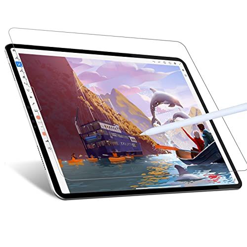 JETech Paper Screenprotector Compatibel met iPad Air 4 10,9 Inch (4e Generatie), iPad Pro 11 Inch Alle Modellen, Antireflectie, Matte PET voor Tekenen