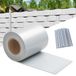 Merkloos Set d'écrans de confidentialité - Film de confidentialité Écrans de confidentialité avec clips - Bande PVC pour panneaux à double fil Gris 70 m x 0,19 m